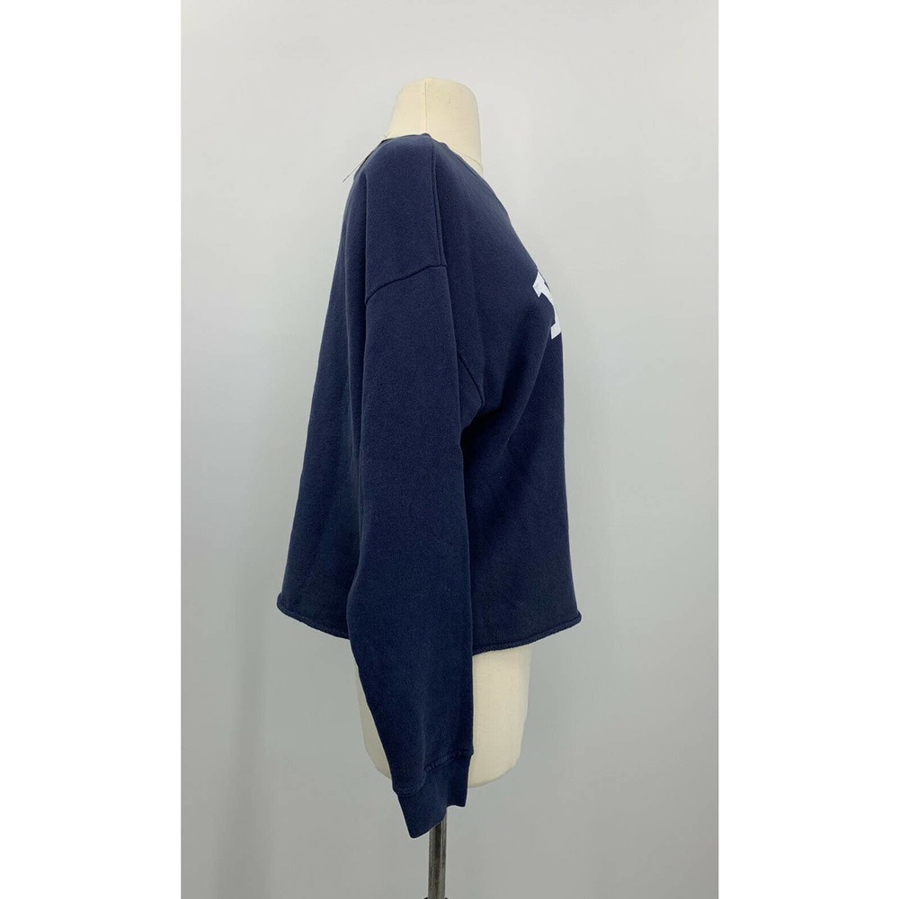 Anthropologie Yale XS Blue Crew Neck  Pullover - Picture 5 of 10
